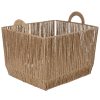 Simplify 12 x 10 Dutch Weave Storage Basket With Round Handles